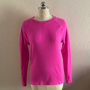 Talbots Fuchsia Crew Neck Knit Top